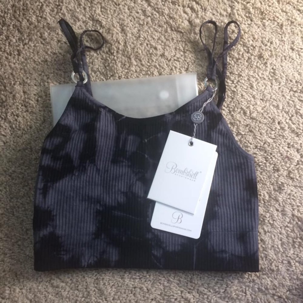 SOLD Bombshell Tie Dye Seamless Bra Top (M) - Picture 6 of 8